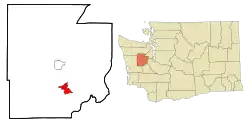 Location of Shelton, Washington