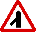 Traffic merging from the left