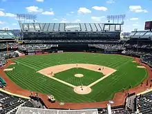 A photograph of a baseball diamond