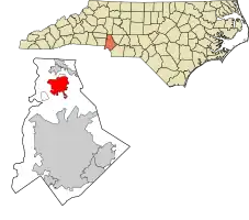 Location in Mecklenburg County and North Carolina