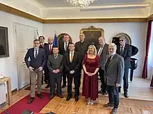 Members and representatives of Slavic Maticas in Ljubljana (Croatian, Slovak, Slovenian, Serbian, Montenegrin)