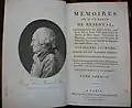 Frontispiece of the first edition of the memoirs of Pierre Victor, Baron de Besenval de Brunstatt, showing his portrait (1805)