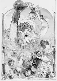 Engraving of Old Christmas 1847