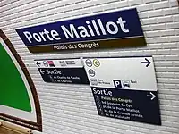 Platform Signage, exit and interchange signs