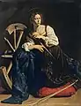 Caravaggio, Saint Catherine of Alexandria, oil on canvas, 173 x 133&nbsp;cm, Museo Thyssen-Bornemisza, Madrid