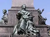 Muse of Poetry with child, southside