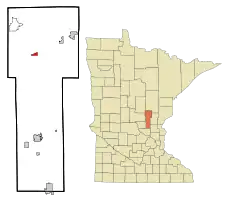 Location in Mille Lacs County, Minnesota