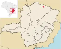 Location in Minas Gerais state