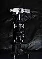 Minox TLX attached to a 400× microscope
