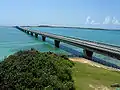 Ikema bridge connects Ikema Island with Miyako Island. It is 1,425 metres (4,675&nbsp;ft)-long.