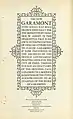 The American Monotype's Garamont specimen, showing the capitals.