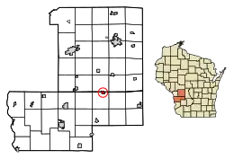 Location of Ontario in Vernon County, Wisconsin.