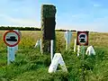 Monument to victim of highwaymen, Imber Range