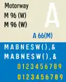 Motorway (typeface) sampler (1958)