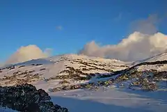 Mount Perisher at 2,054 m (6,739 ft)