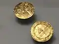 Gold discs from western Asturias, Spain.