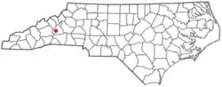 Location of Old Fort in North Carolina
