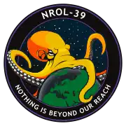 The official mission patch from Launch-39