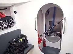 Forepeak and anchor locker access