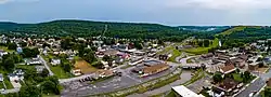 An aerial view of Nanty Glo