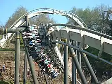 A Bolliger & Mabillard inverted coaster, Nemesis Reborn at Alton Towers