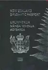 New Zealand Diplomatic Passport cover