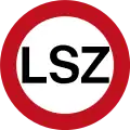 New Zealand – Limited Speed Zone (Maximum speed limit is 100&nbsp;km/h (62&nbsp;mph), reduces to 50&nbsp;km/h (31&nbsp;mph) if dangerous conditions exist such as bad weather)