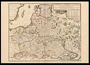 1716 map of the Polish–Lithuanian Commonwealth with Lithuania proper (Vraye Lithuanie)