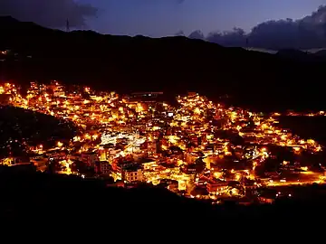 Nightview of Jiufen from Mt. Keelung