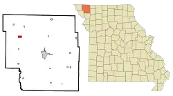Location of Burlington Junction, Missouri