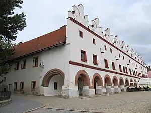 Row of Renaissance houses in Nové Město nad Metují