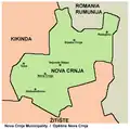Map of Nova Crnja municipality