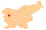 The location of the Municipality of Cerkno
