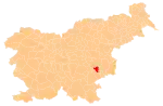 The location of the Municipality of Škocjan