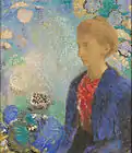 Odilon Redon, Baronne de Domecy, c. 1900, pastel and graphite on light brown laid paper, J. Paul Getty Museum