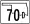 State Highway 70D marker