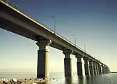 In 1972, the 6&nbsp;km (4&nbsp;mi) long Öland bridge was built from Kalmar to the town of Färjestaden on Öland
