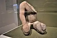 Kneeling human figure, 1200–600&nbsp;BCE