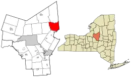 Location in Oneida County and the state of New York.