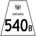 Highway 540B marker