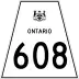 Highway 608 marker