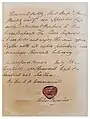 Original warrant granted by Prince Leopold to Hawkes, Moseley & Co. in 1816