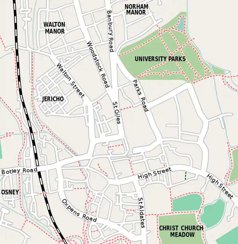 Linacre College, Oxford is located in Oxford city centre