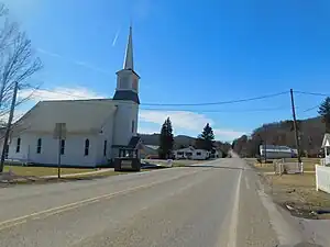PA 549 southbound through Roseville.