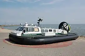 Griffon 2000TD hovercraft used for coast guard