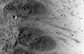 Oblong boulder on Mars – lands upright after rolling down a hill (MRO; July 3, 2014)(31°S 302°E / 31°S 302°E / -31; 302).
