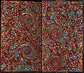 Marbled endpaper from a book bound in France around 1880