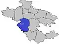 Location of Parner in Ahmednagar district in Maharashtra