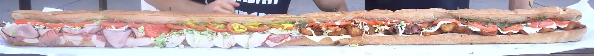 A very long party sub