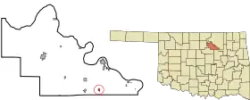 Location of Terlton, Oklahoma